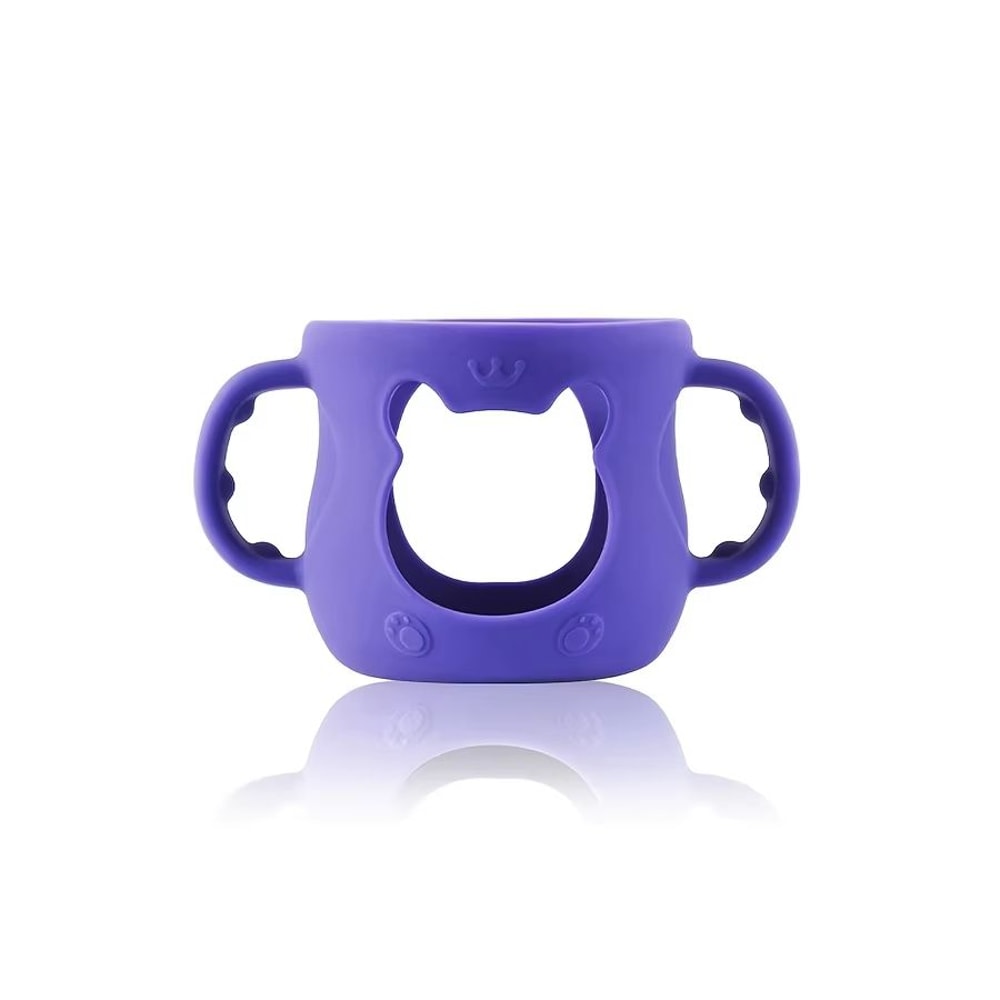 WideNeck Silicone Baby Bottle Sleeve With Handle 4oz120ml Feeding Bottle Protector 7