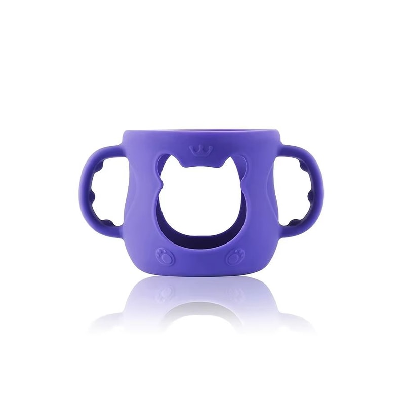 WideNeck Silicone Baby Bottle Sleeve With Handle 4oz120ml Feeding Bottle Protector 7