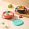 3in1 Silicone Baby Snack Bowl With Suction Cup Straw Cover Portable Handle Cup 0