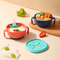 3in1 Silicone Baby Snack Bowl With Suction Cup Straw Cover Portable Handle Cup 0
