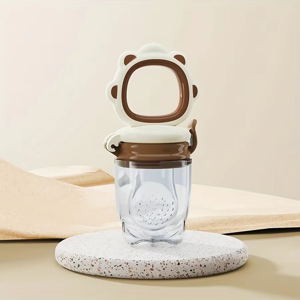 Silicone Baby Fruit Vegetable Feeder With Mesh Cartoon Lion Design Safe SelfFeeding Teething Aid 10