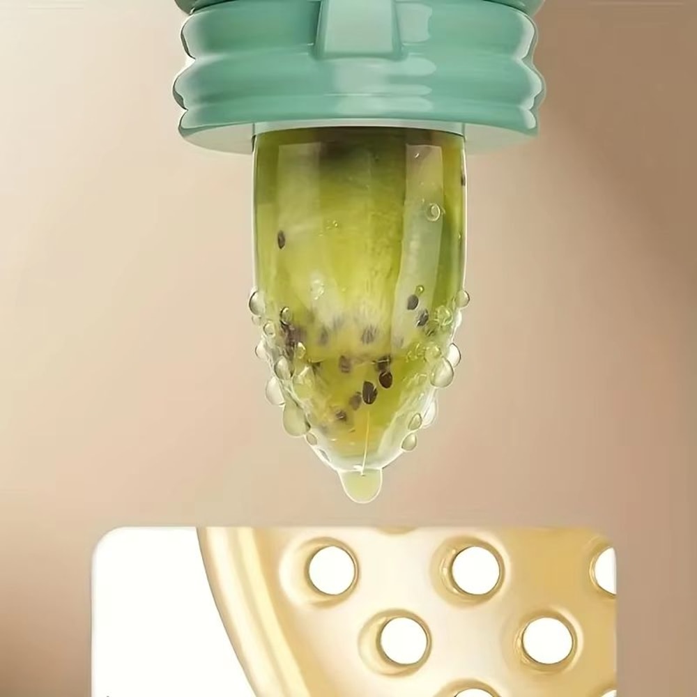 Silicone Baby Fruit Vegetable Feeder With Mesh Cartoon Lion Design Safe SelfFeeding Teething Aid 4