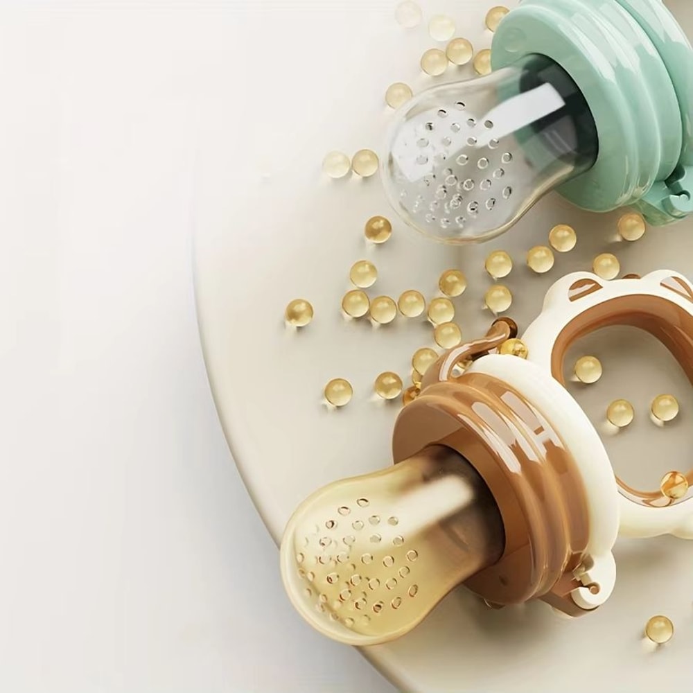 Silicone Baby Fruit Vegetable Feeder With Mesh Cartoon Lion Design Safe SelfFeeding Teething Aid 5