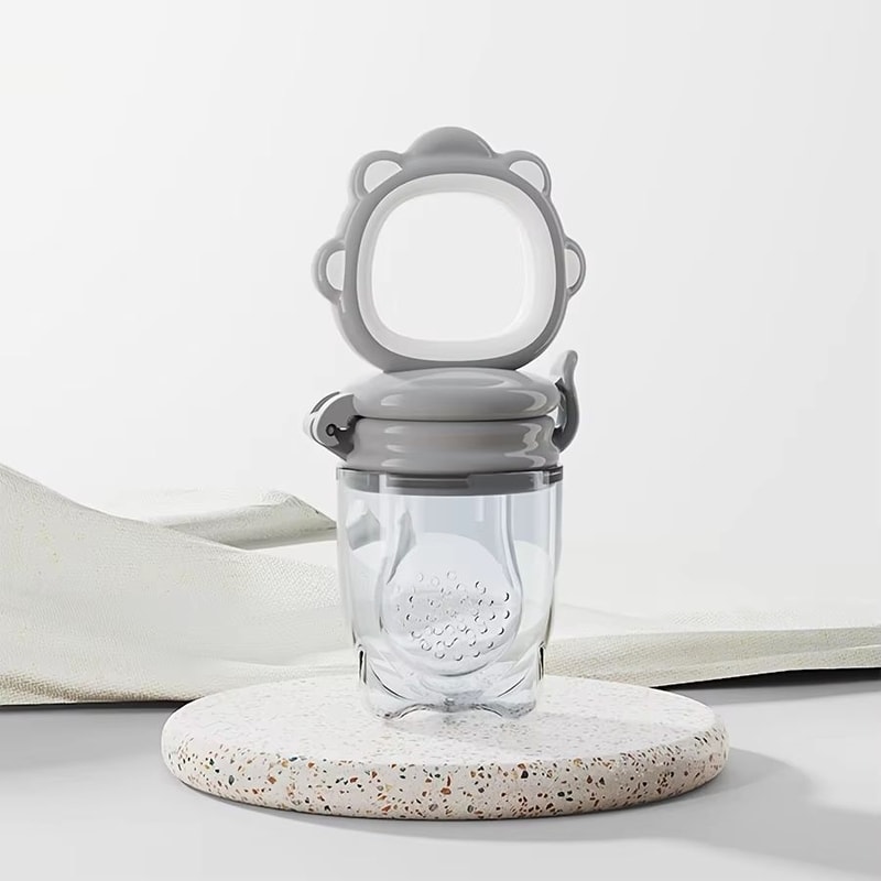 Silicone Baby Fruit Vegetable Feeder With Mesh Cartoon Lion Design Safe SelfFeeding Teething Aid 6