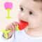 Silicone Baby Fruit Teether 5Pack StrawberryStyle Soothing Teething Toy Set 1
