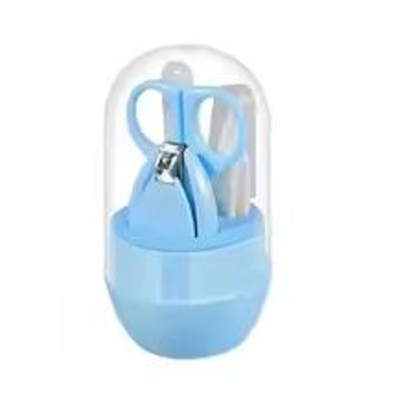 4Piece Infant Baby Nail Grooming Kit With Clippers Scissors File And Tweezers 9