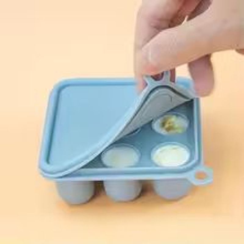 Silicone Baby Food Teething Tray With Freezer Mold 1