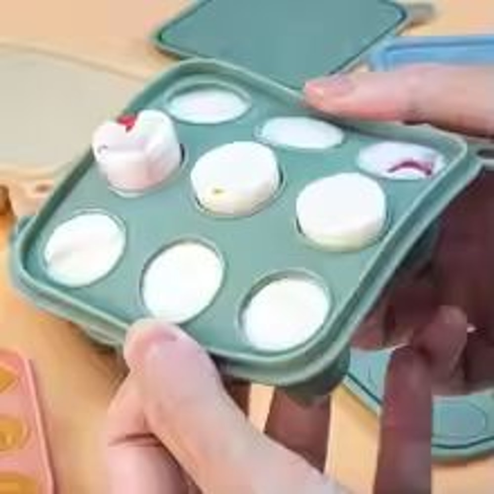 Silicone Baby Food Teething Tray With Freezer Mold 2