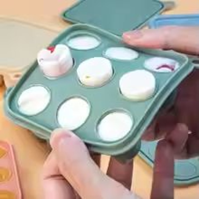 Silicone Baby Food Teething Tray With Freezer Mold 2
