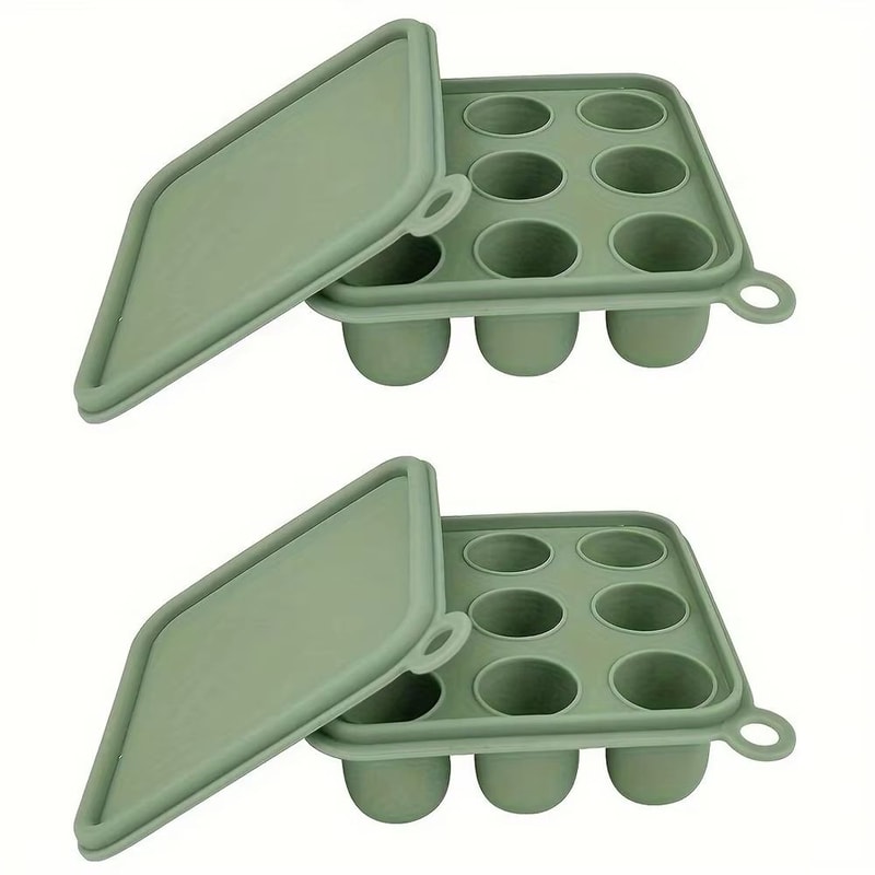 Silicone Baby Food Teething Tray With Freezer Mold 6