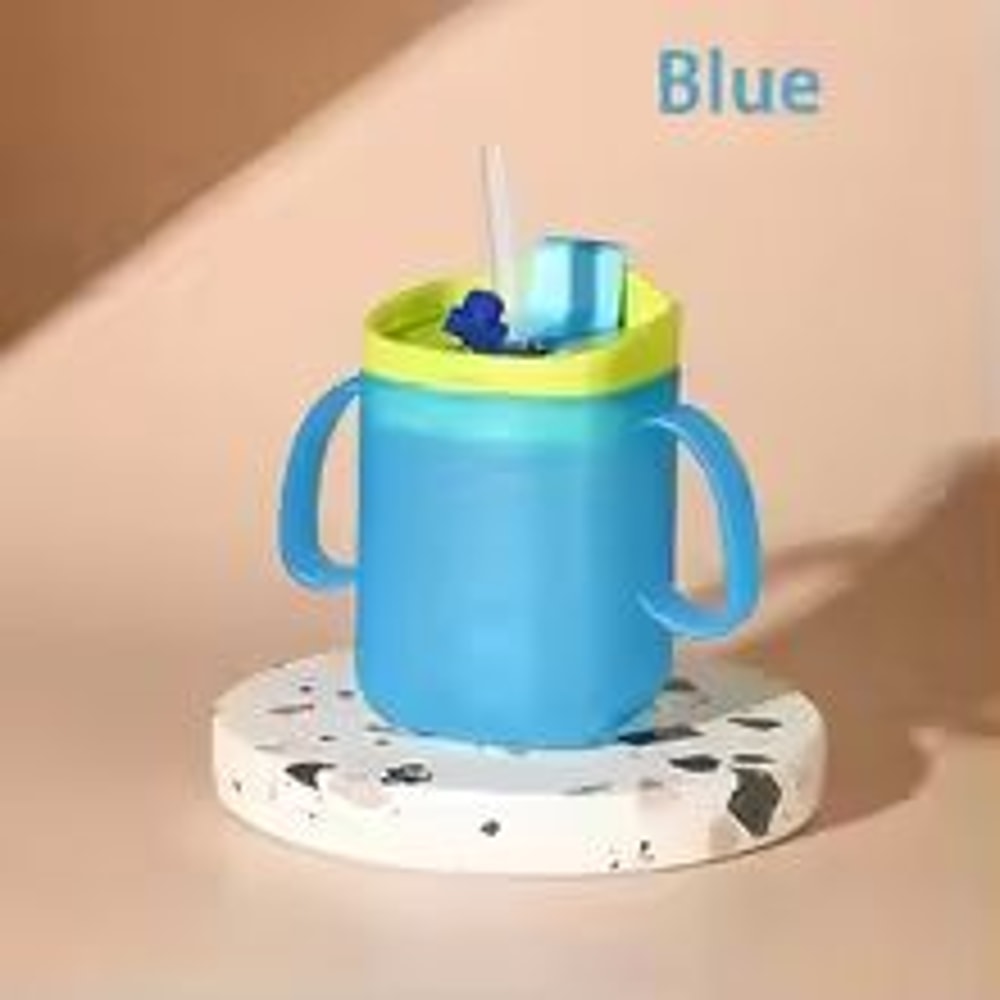 3in1 Kids Learning Cup With Straw Sippy Lid And Open Top 6