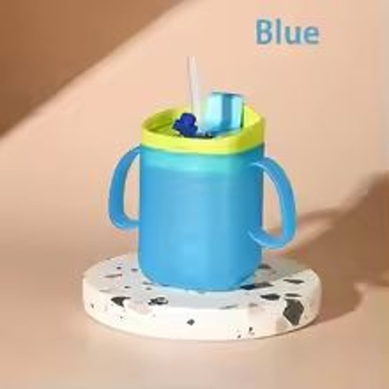 3in1 Kids Learning Cup With Straw Sippy Lid And Open Top 6