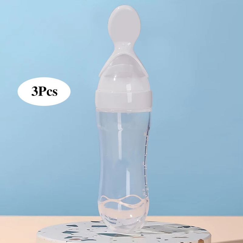 3 Fl Oz Silicone Baby Spoon Squeeze Feeder For Purees And First Foods 12