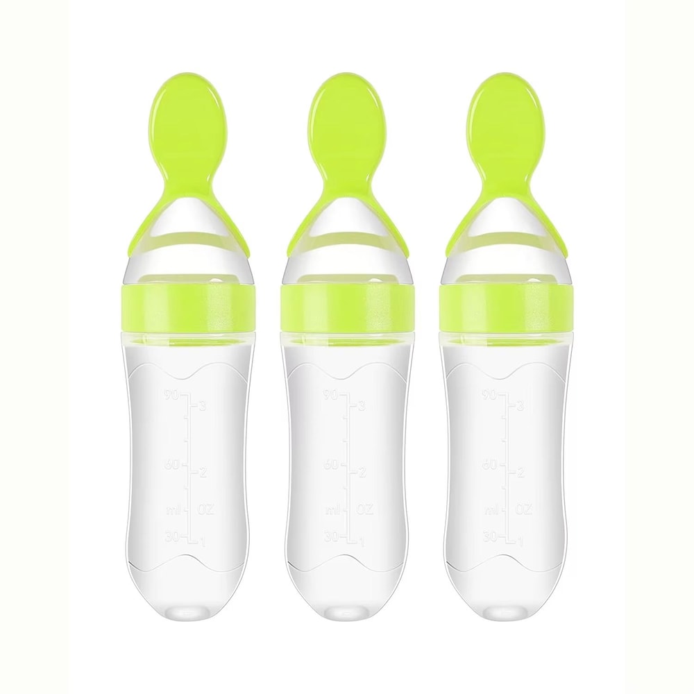 3 Fl Oz Silicone Baby Spoon Squeeze Feeder For Purees And First Foods 13