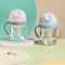 8 Oz Cute Cartoon Kids Straw Cup With Handle And Gravity Ball 1