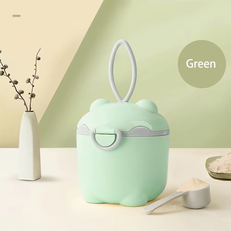 Portable Cartoon Milk Powder Container With Spoon For Baby Feeding 1