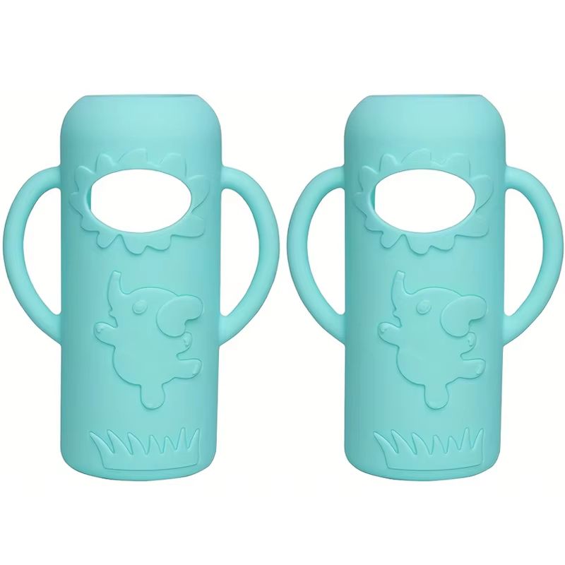 8 Oz240 Ml Silicone Baby Bottle Handle Sleeve For Narrow Neck Bottles 14