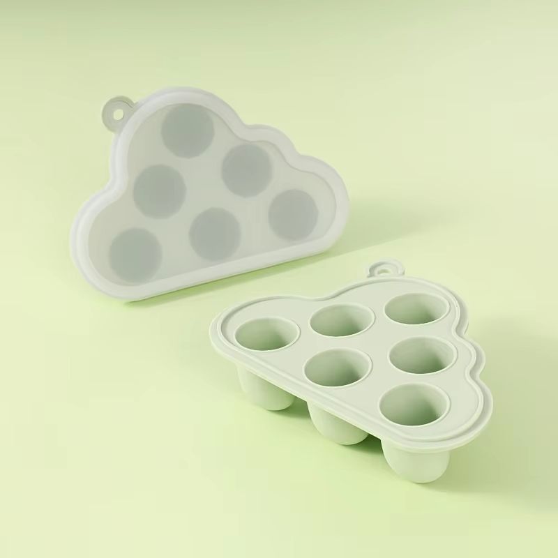 Mini Silicone Baby Freezer Food Tray With Lid For Fruit Veggies And Breast Milk 7