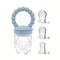 4Piece Silicone Baby Fruit Feeder With EasyGrip Handle And Extra Pouches 8