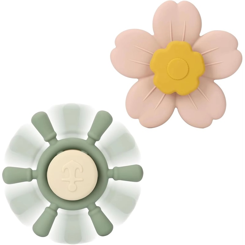 Silicone Suction Cup Spinner Toy For Windows Tables And Highchairs 0