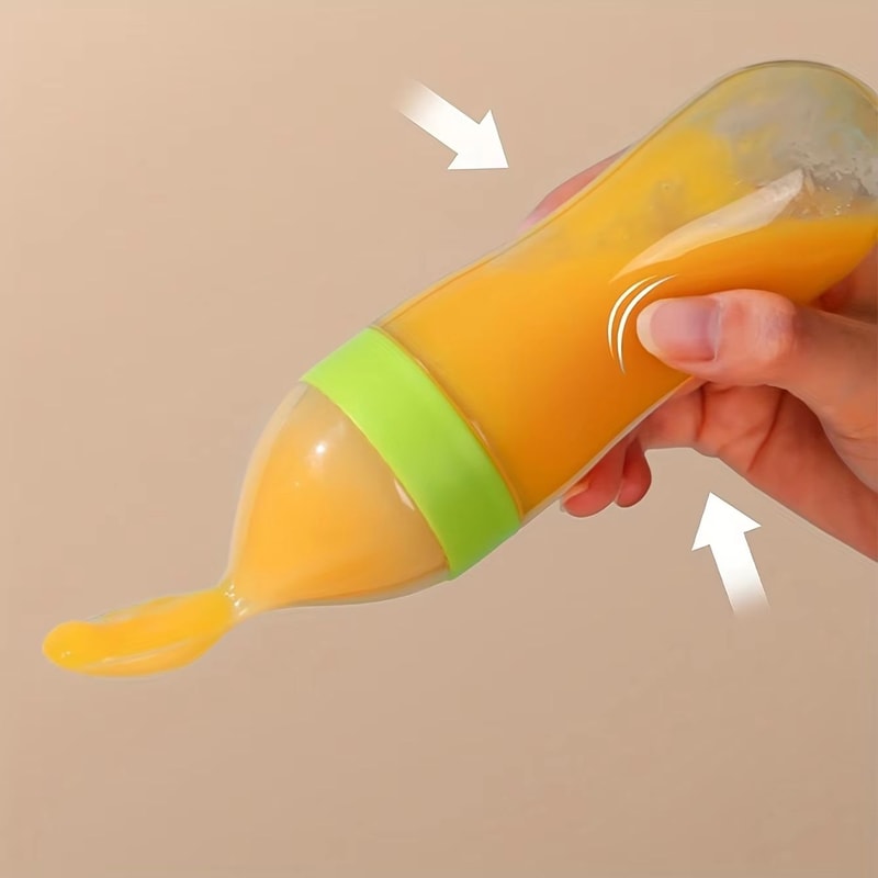 9Piece Baby Feeding Set With Silicone Squeeze Bottle Fruit Feeders And 6 Mesh Pouches 4