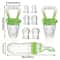 9Piece Baby Feeding Set With Silicone Squeeze Bottle Fruit Feeders And 6 Mesh Pouches 5