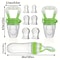 9Piece Baby Feeding Set With Silicone Squeeze Bottle Fruit Feeders And 6 Mesh Pouches 7
