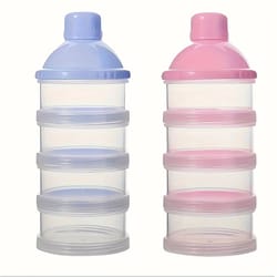 stackable 4 layer baby formula dispenser container for travel
