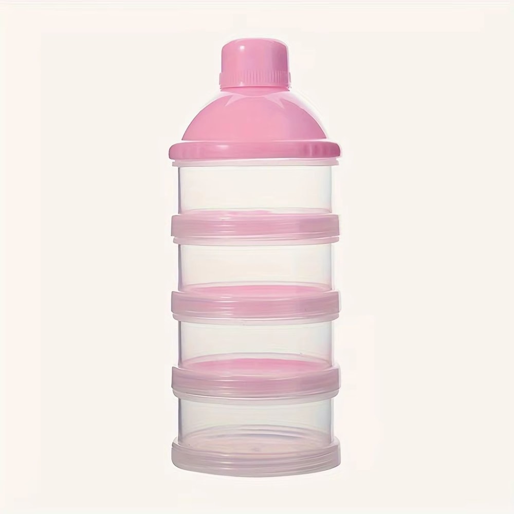 4 Layers Transparent Milk Powder Container Stackable Baby Formula Dispenser Portable Baby Food Stor 10