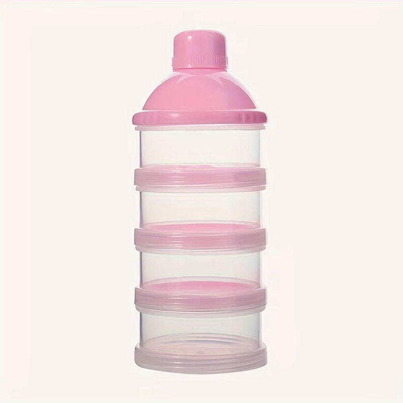 4 Layers Transparent Milk Powder Container Stackable Baby Formula Dispenser Portable Baby Food Stor 10