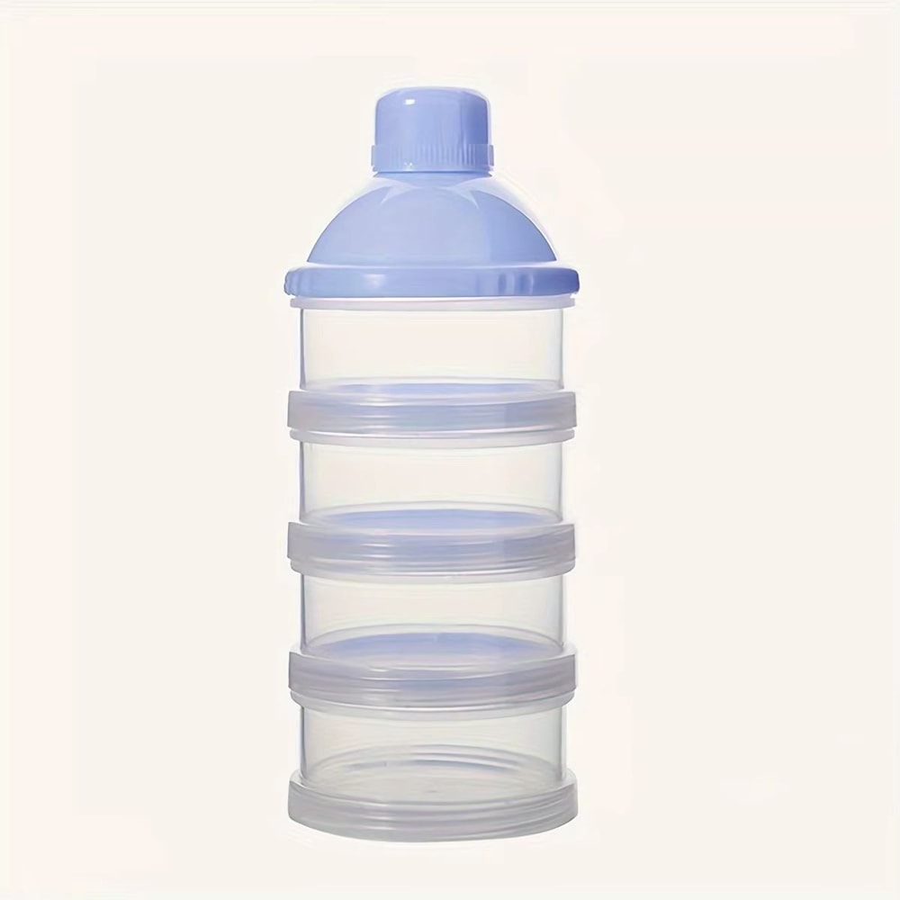 4 Layers Transparent Milk Powder Container Stackable Baby Formula Dispenser Portable Baby Food Stor 6