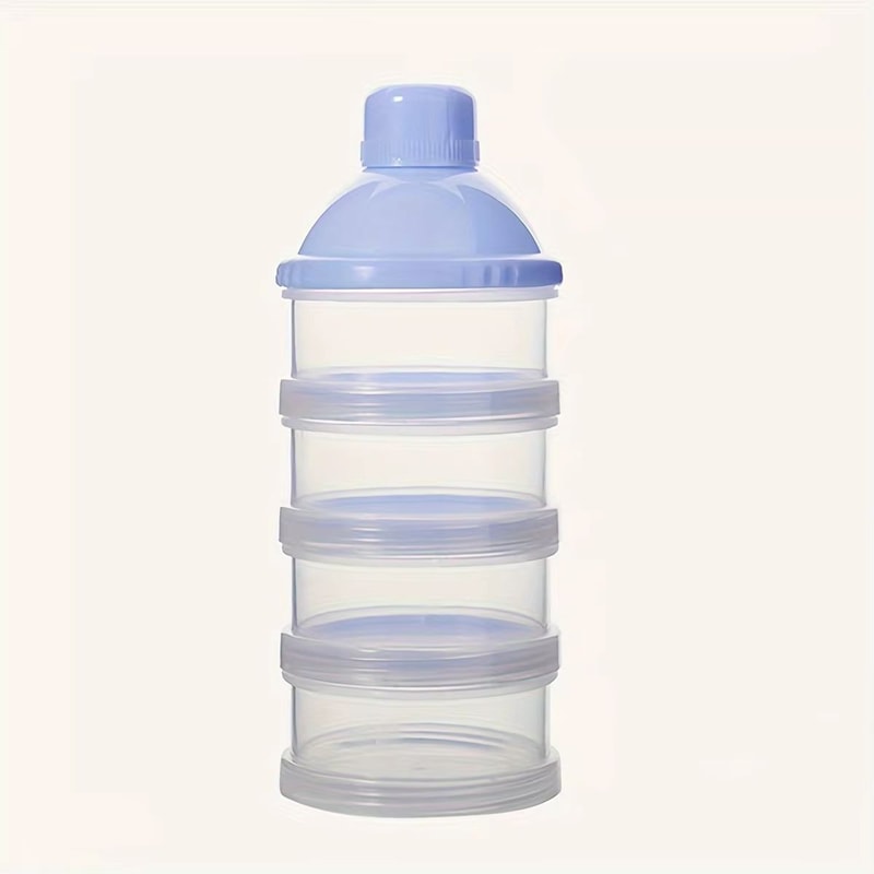 4 Layers Transparent Milk Powder Container Stackable Baby Formula Dispenser Portable Baby Food Stor 6