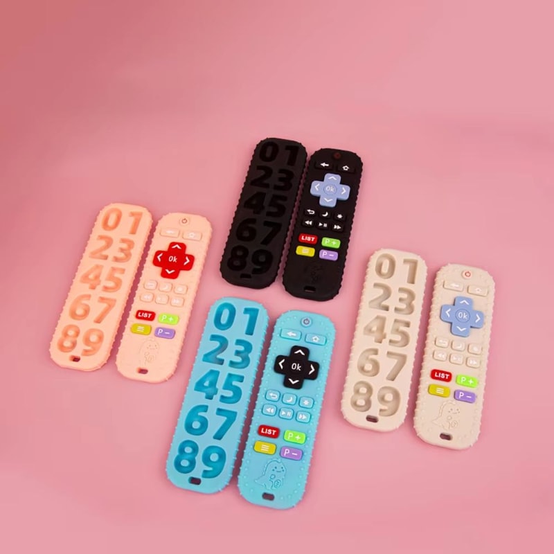 Fun Dino TV Remote Silicone Teething Toy For Babies 4