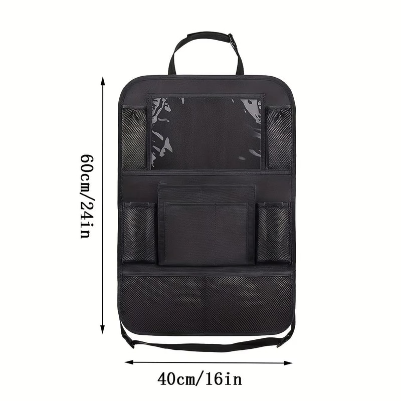 Car Backseat Organizer With Tablet Holder And Seat Protector 5