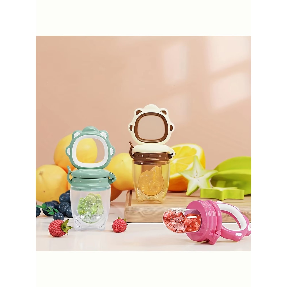 9Piece Baby Feeding Set With Silicone Bottle Spoon Suction Cup Fruit Feeders And Nipples 2