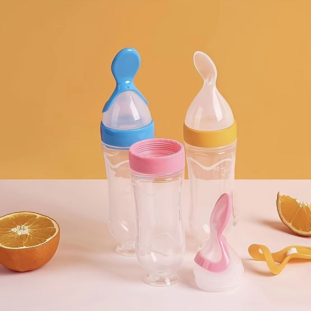 9Piece Silicone Baby Feeding Set With Spoon Bottle Suction Base Fruit Feeders And Nipples 4