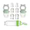 9Piece Silicone Baby Feeding Set With Spoon Bottle Suction Base Fruit Feeders And Nipples 6