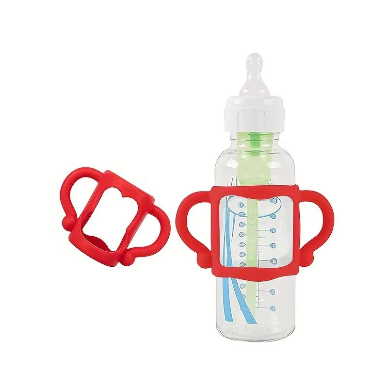 Silicone Handle Sleeve For NarrowNeck Baby Bottle EasyGrip Bottle Protector 11