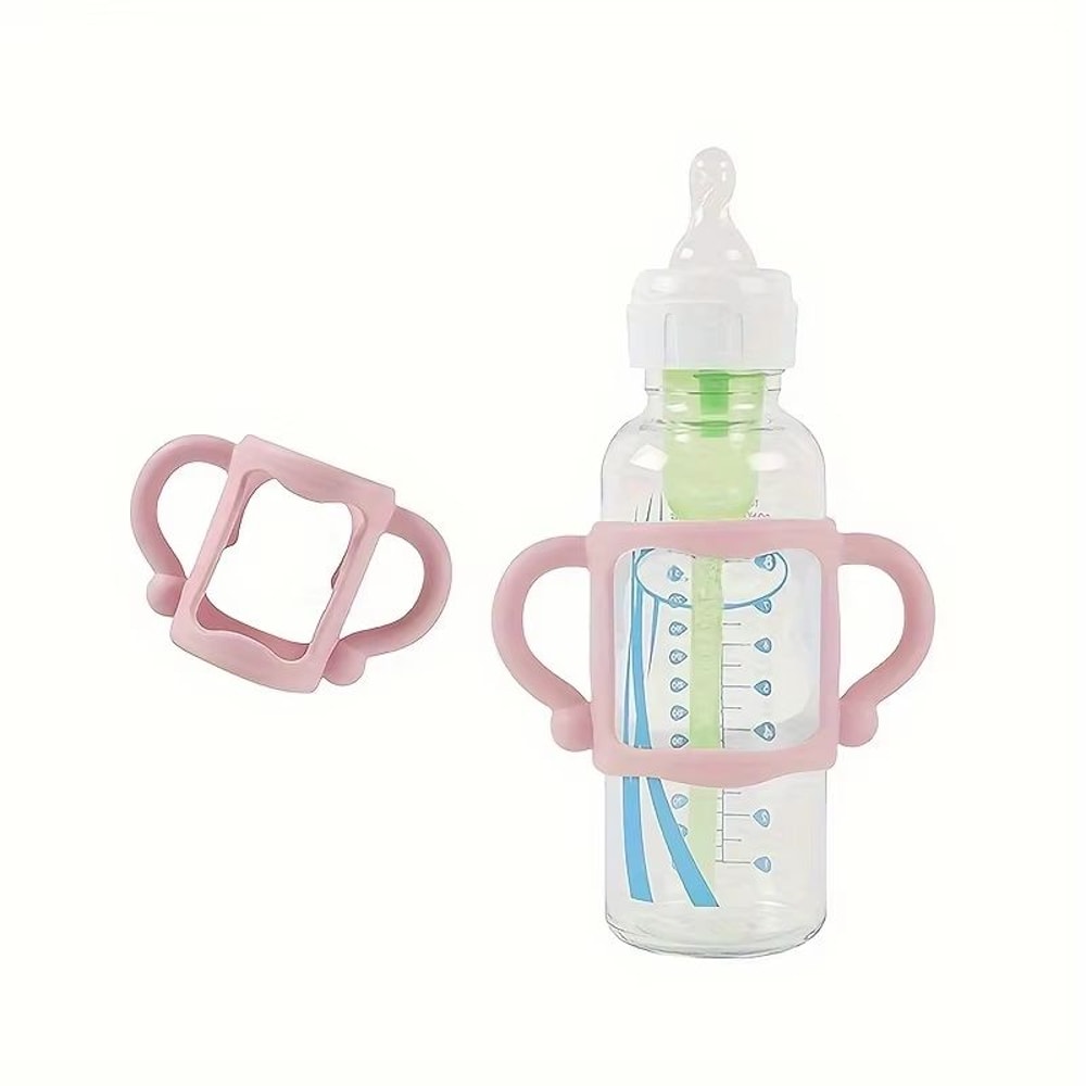 Silicone Handle Sleeve For NarrowNeck Baby Bottle EasyGrip Bottle Protector 6