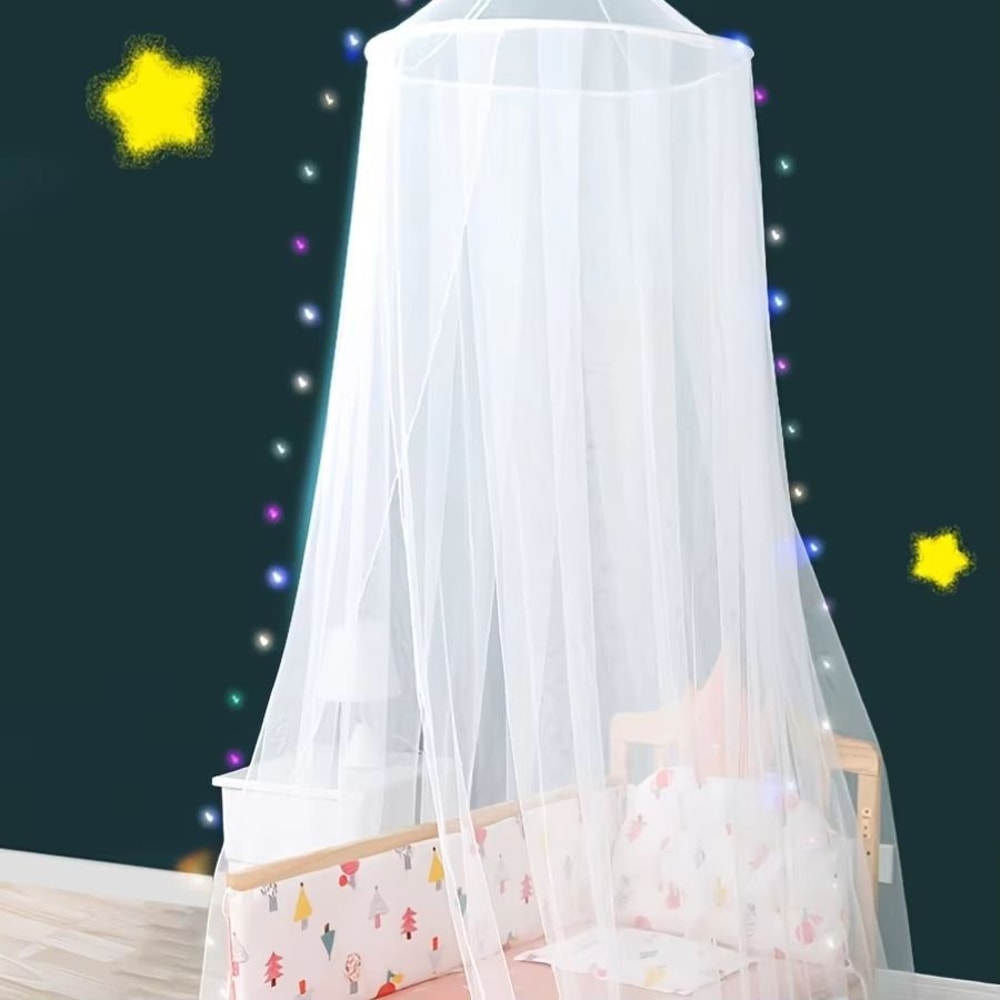 Foldable Bed Canopy Mosquito Net With Hanging Hook And Soft Mesh 1