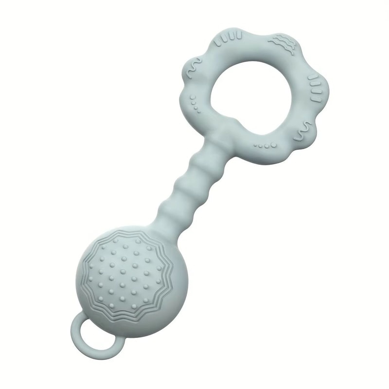 2in1 Silicone Rattle And Teether Ring For Babies 7