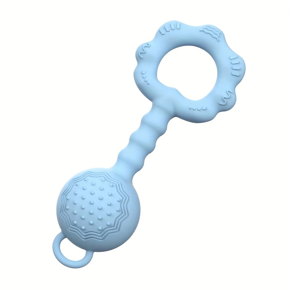 2in1 Silicone Rattle And Teether Ring For Babies 8