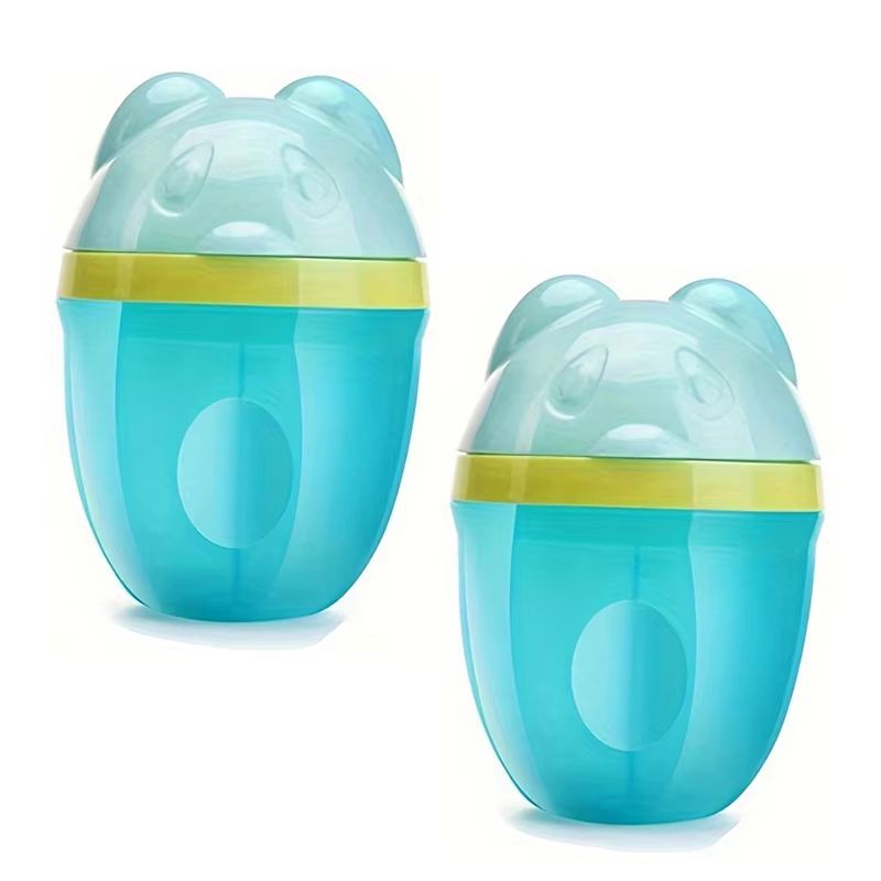 Rotating 3Compartment Baby Formula Dispenser Travel Snack Container 6