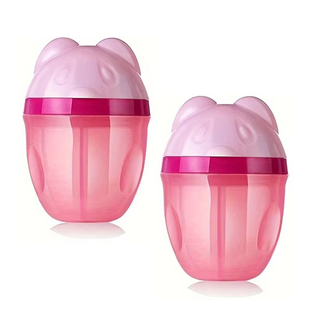 Rotating 3Compartment Baby Formula Dispenser Travel Snack Container 7