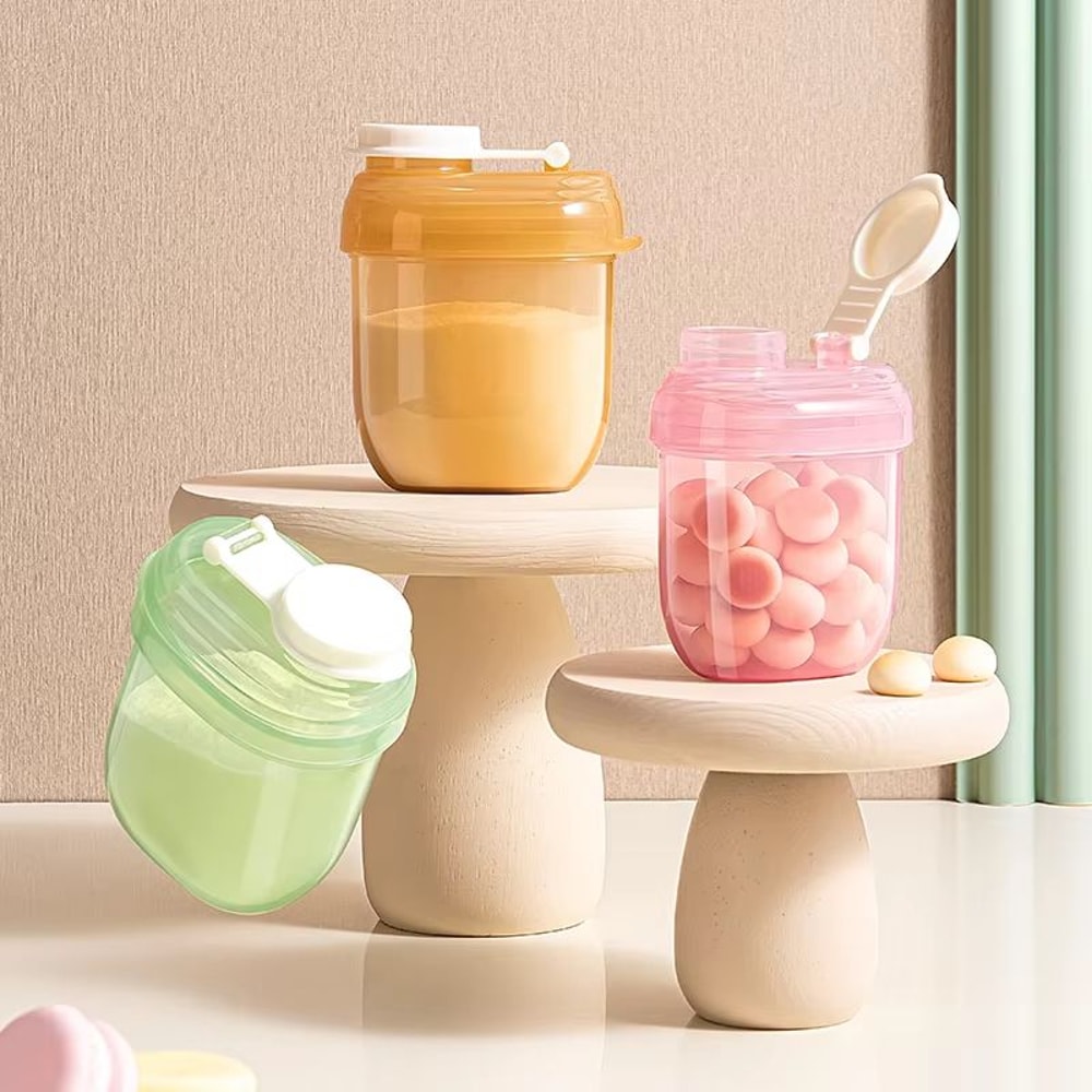 Mini Portable 304 Fl Oz Travel Baby Formula Dispenser And Milk Powder Container 0
