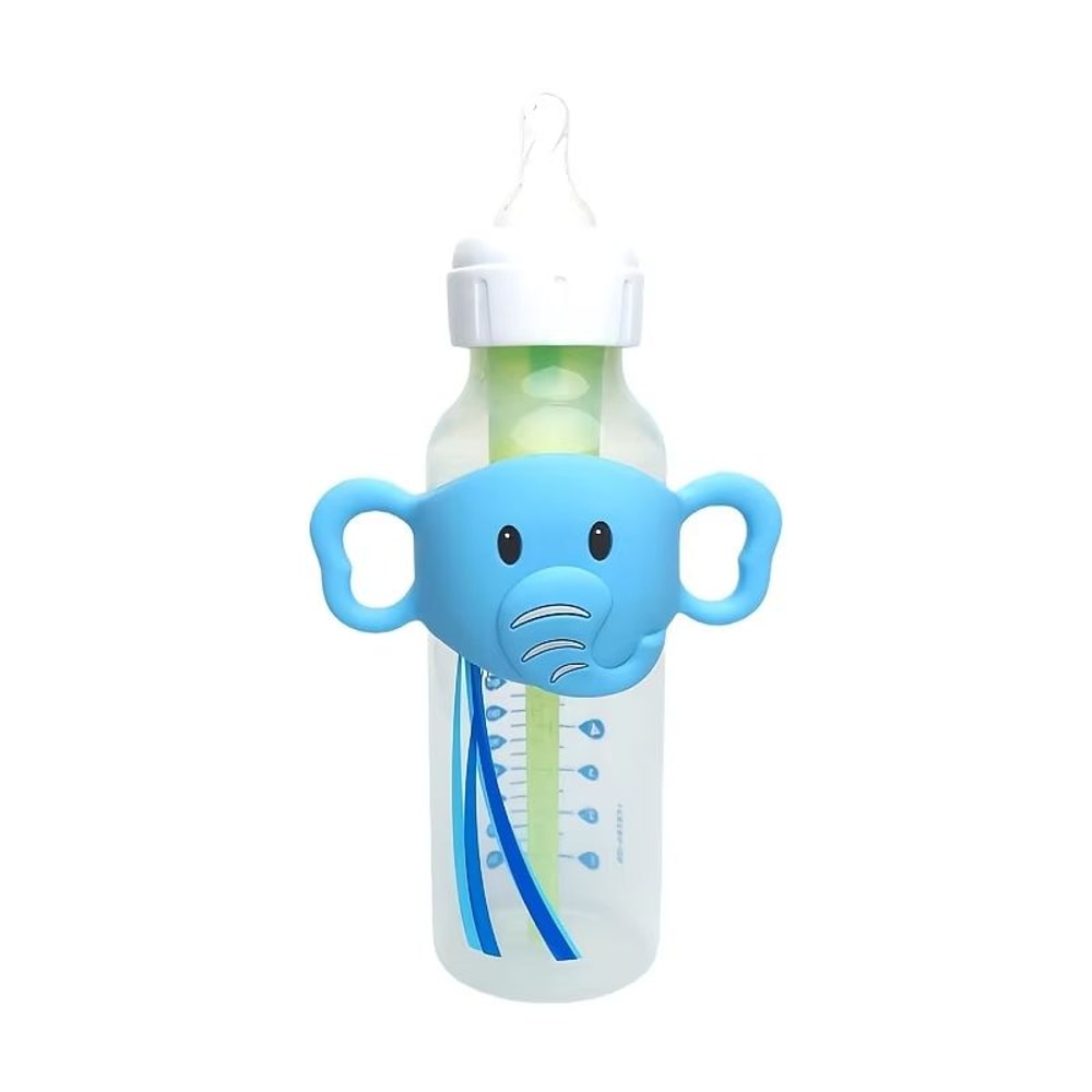 Silicone Handle Sleeve For Baby Bottle Soft Elastic Daily Use Feeding Accessory 4