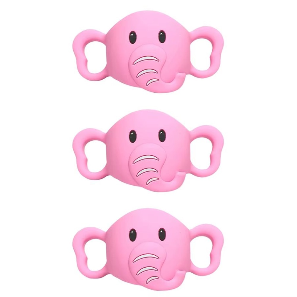 Silicone Handle Sleeve For Baby Bottle Soft Elastic Daily Use Feeding Accessory 15