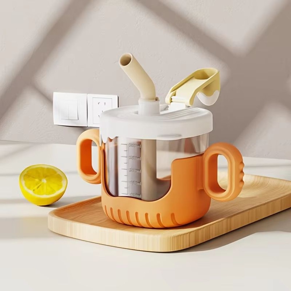 10 Oz 3in1 Kids Training Cup With Straw And Wide Mouth Design 8