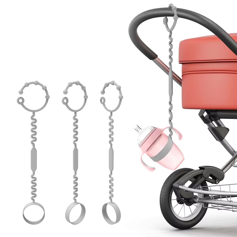 Baby Adjustable Silicone Pacifier And Bottle Chain Holder 1pc4pcs Set 2