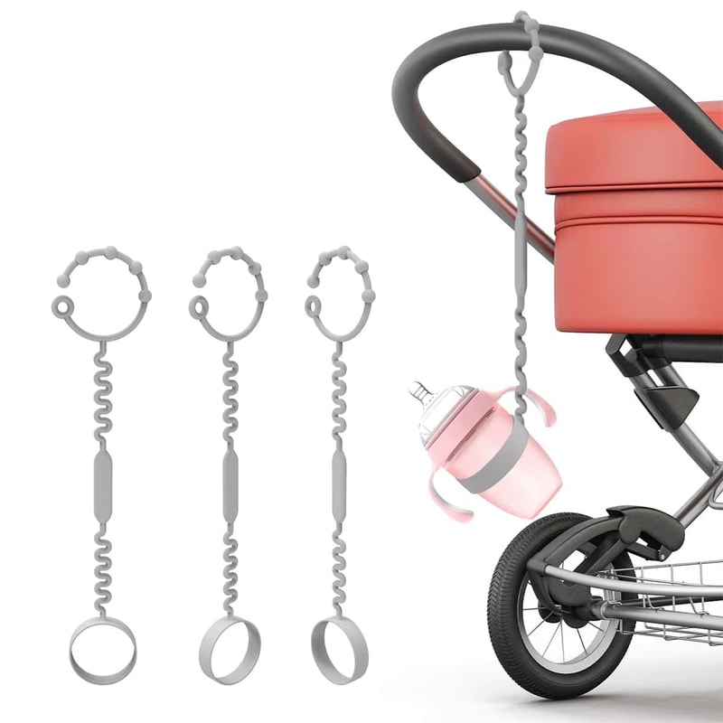 Baby Adjustable Silicone Pacifier And Bottle Chain Holder 1pc4pcs Set 2